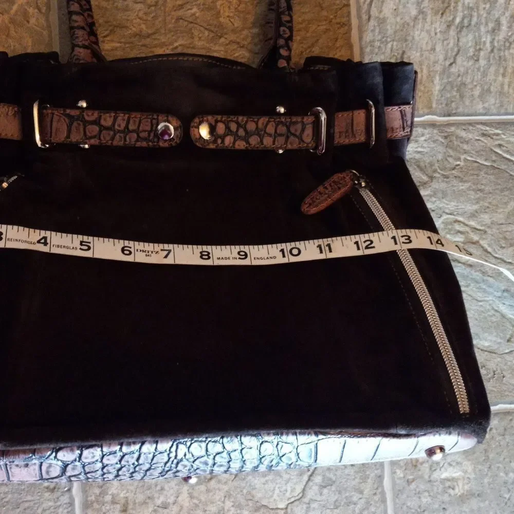 Gun Tote'n Mamas Concealed Carry Brown Swede Purse Shoulder Bag